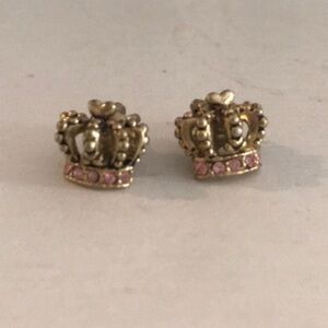 Juicy Couture CROWN Stud Pierced Earrings